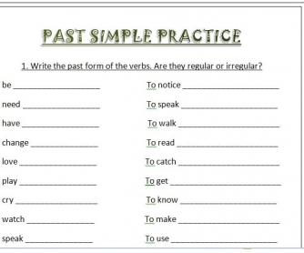 Past Simple Practice
