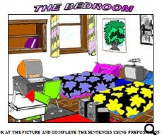 The Bedroom: There is/There are Worksheet