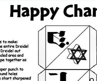Happy Chanukah: Dreidel Cube Game