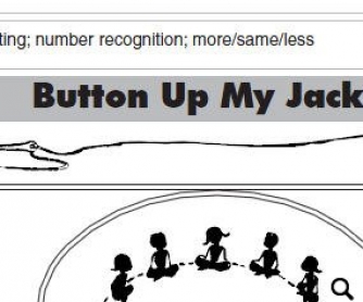 Button Up My Jacket: Numbers Activity