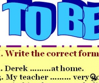 Verb To Be: Revision Worksheet