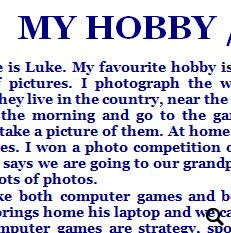 Hobby my My Hobby