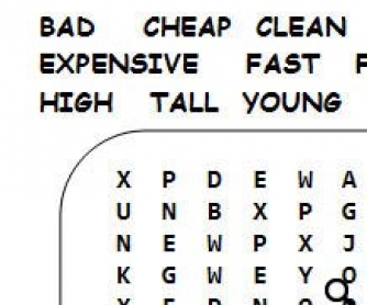 Adjectives: Comparative and Superlative Worksheet