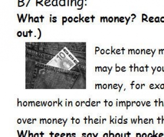 about pocket money