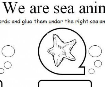 Sea Animals Worksheet