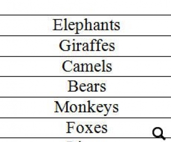 Song Worksheet: The Elephant Song