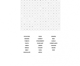 Food Word Search 2