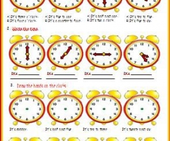 Telling Time Worksheet