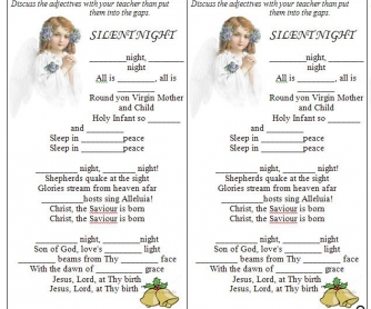 Song Worksheet: Silent Night [WITH VIDEO]
