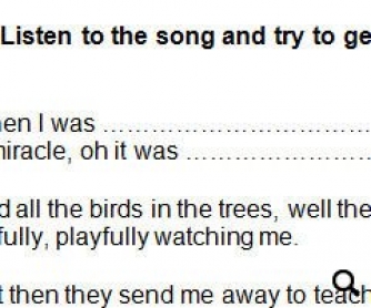 Song Worksheet: The Logical Song by Supertramp (WITH VIDEO) Alternative