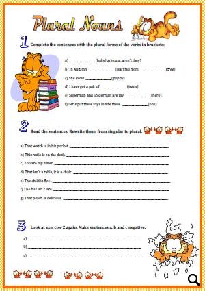 Plural Nouns Worksheet