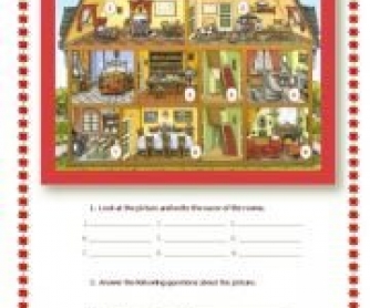 Rooms in the House Worksheet