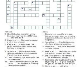 Jobs Crossword Puzzle