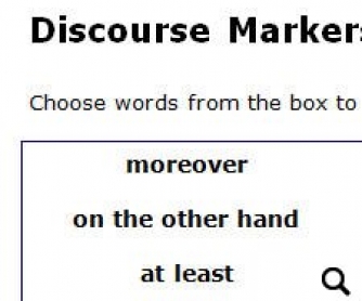 Marker discourse List of