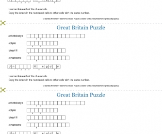 Great Britain Puzzle