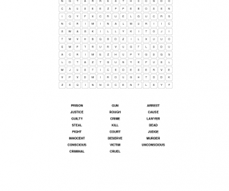 Crime and punishment word search