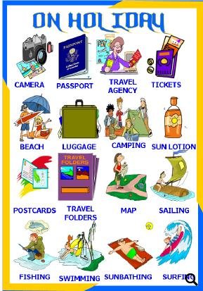 Resultado de imagen de holidays vocabulary for kids