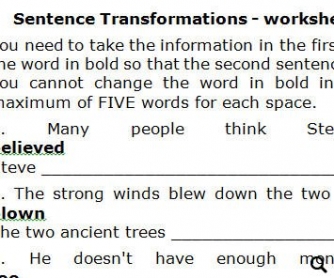 Sentence Transformations