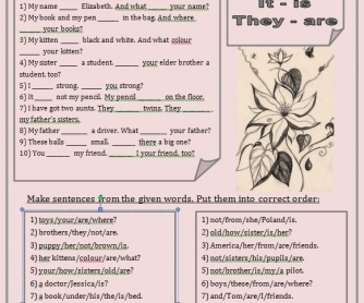 "To be" Worksheet