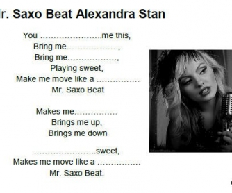 Song Worksheet: Mr Saxo Beat by Alexandra Stan [WITH VIDEO]