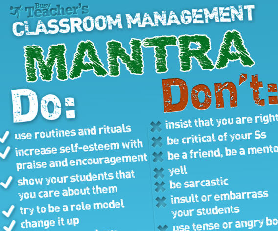 Classroom Management Mantra: Poster