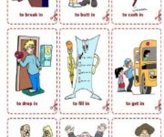 Phrasal Verbs with In: Flashcards