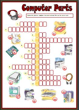 Computer Parts: Picture Crossword