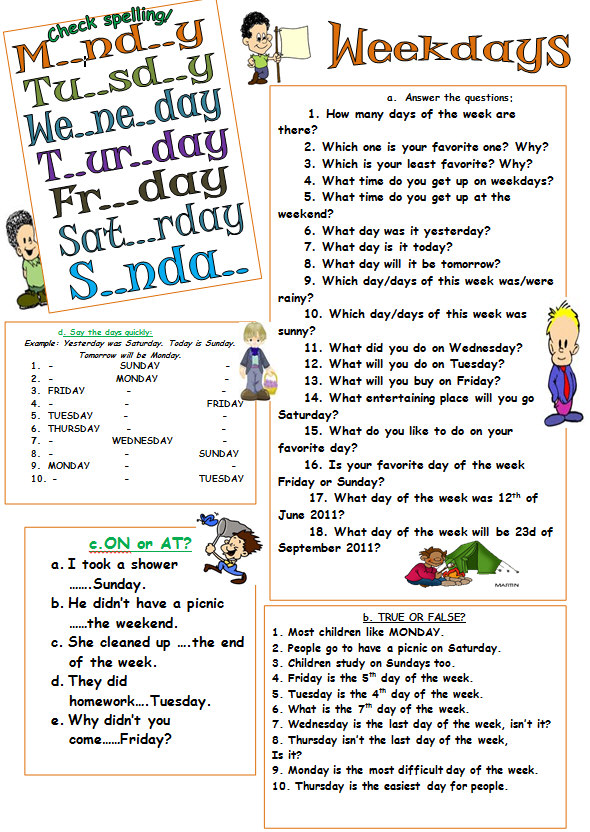 All In A Day's Work Worksheet Gosaga