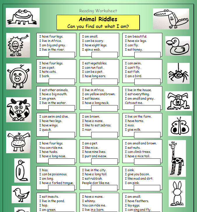 Top 145 + Animal riddles worksheet - Lestwinsonline.com