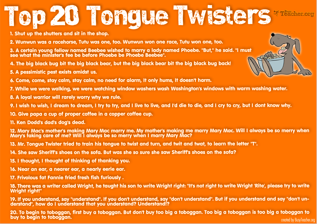 1316962795 Tongue Twisters Poster Small 