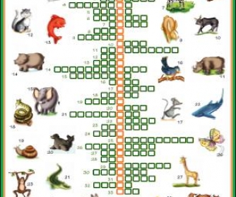 Animals: Picture Crossword