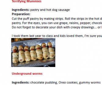 Sweet Halloween Recipes (for kids)