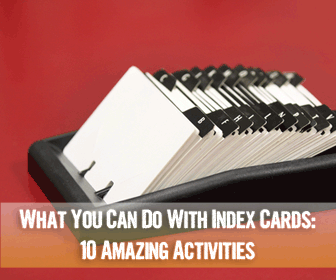 What You Can Do With Index Cards: 10 Amazing Activities