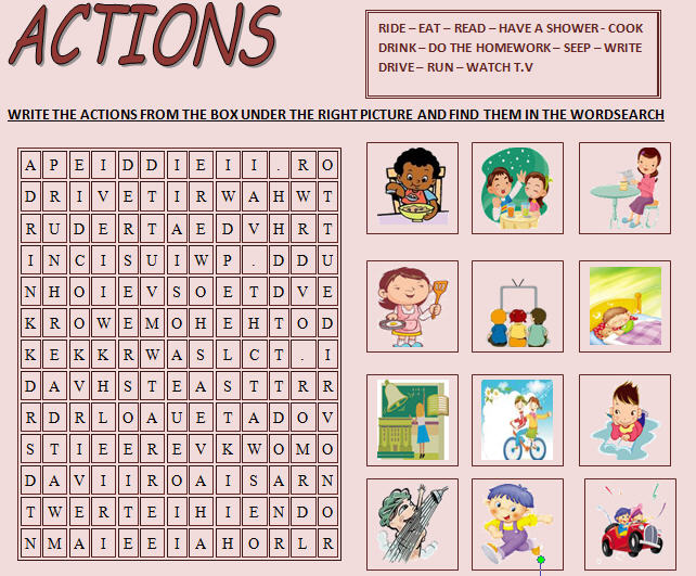 Worksheets actions. Глаголы действия Worksheets. Actions Wordsearch for Kids. Глаголы действия в английском Worksheets. Action verbs Wordsearch for Kids.