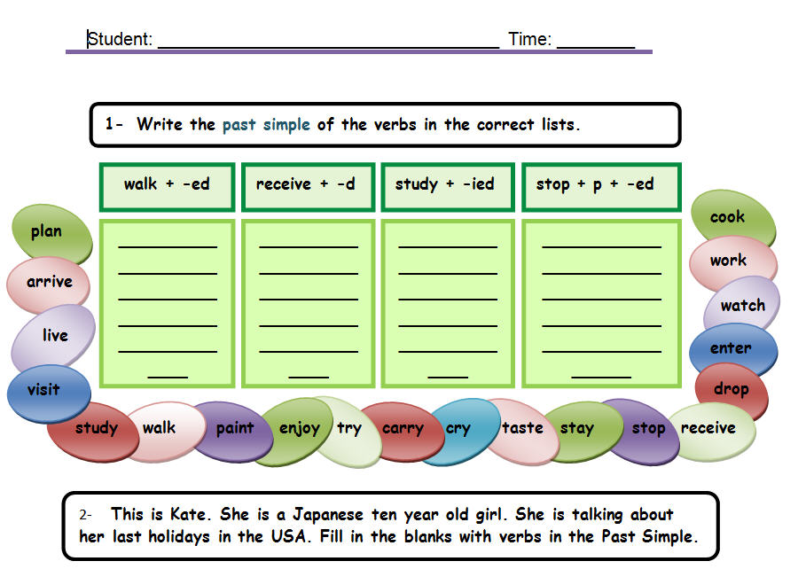 past-simple-regular-verbs-table