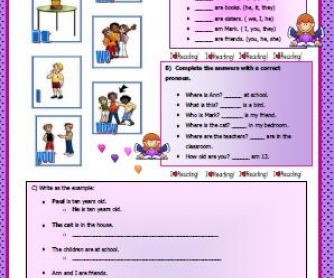 Personal Pronouns Worksheet II