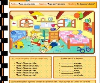 There is / There are: Elementary Worksheet