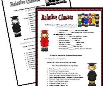 Relative Clauses Worksheet