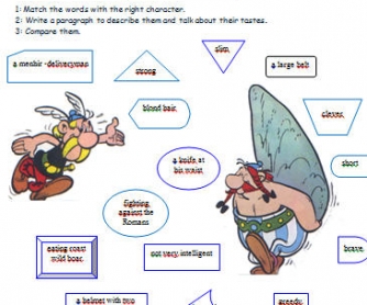 Picture Adapted From Asterix in Britain: 2-Page Worksheet