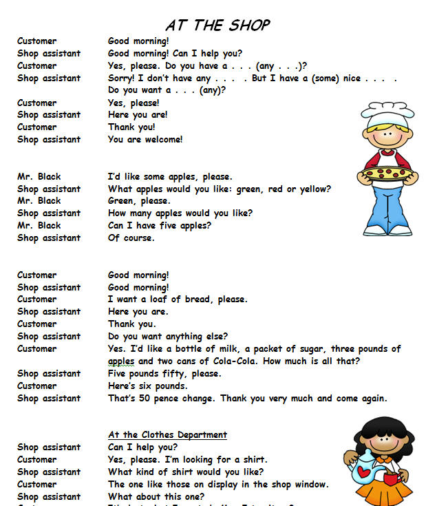 activities worksheets english beginners for Shopping and Shops