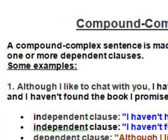 Compound Complex Sentence