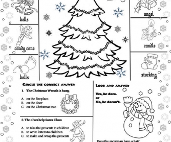 Christmas Activity Sheet