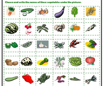 What Do You Eat? Vegetables 1/5