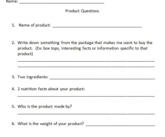 Product Label Questions