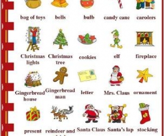 Christmas Picture Dictionary