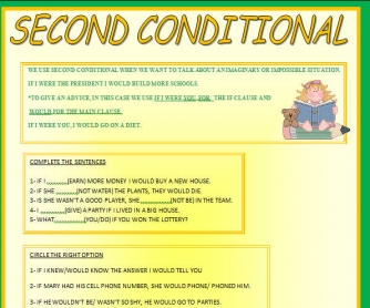 2nd Conditional Worksheet