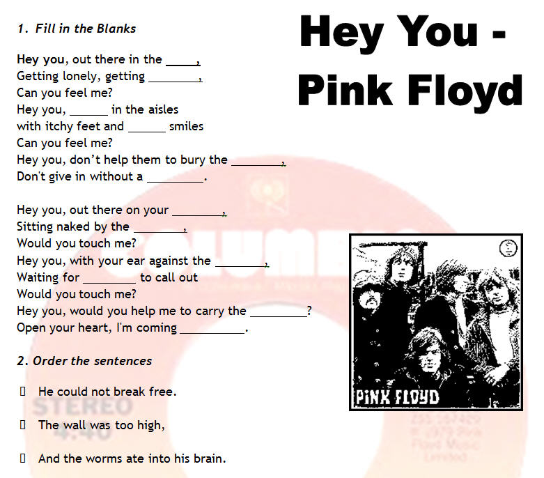Английская песня пинк. Hey you Pink Floyd. Пинк Флойд Хей ю. Hey you перевод. Хей Тичер Пинк Флойд.