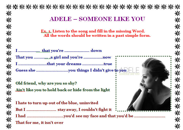 Someone like you lyrics