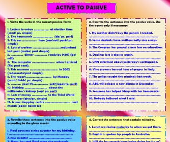 Active To Passive