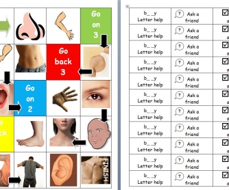Body Parts Board Game